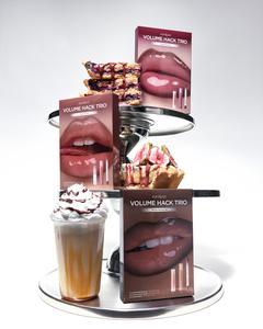 rom&nd LIP VOLUME HACK TRIO (5 Shades, Lip Mate Pencil 0.5g & Melting Balm 3.5g & Color Gloss 4g)
