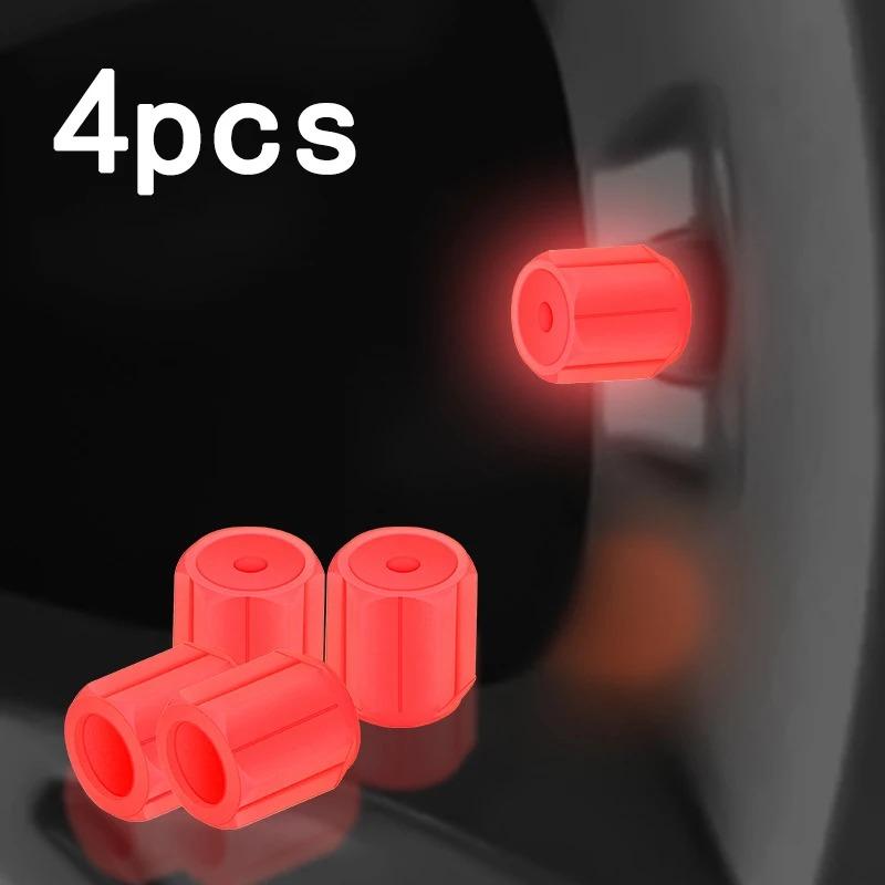 Luminous Tire Valve Caps  Car Motorcycle Glowing Valve Cover Car Tire Wheel Hub Styling Tool Auto Accessories 4/8/20pcs