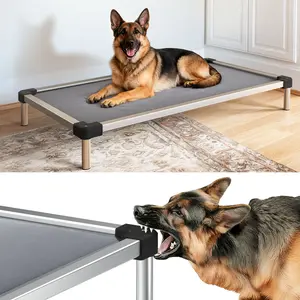 FXW TitanNest Built-to-Last Elevated Dog Bed for Big Dogs, Rinse-Clean Outdoor Cot