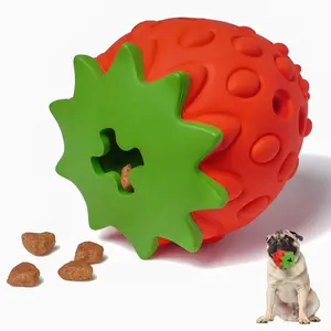 Dog Puzzle Toys Rubber Chew Toys,Treat Food Dispensing Toy for Teeth Cleaning Dog Ball Toy Interactive Enrichment Toys for Puppy, Small, Medium, Large Breeds