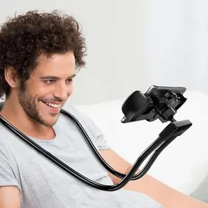 Flexible Mobile Phone Holder Hanging Neck Lazy Necklace Bracket Bed 360 Degree Phones Holder Stand For ios Android