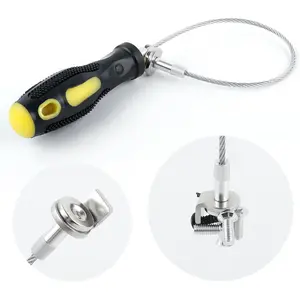 Flexible Magnetic Oil Drain Plug Removal Tool,14.5inch Oil Drain Plug Tool with Strong Magnetism,Must Have Car Tools Fit Most Oil Pan Plug Screw Removal