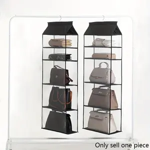 Bag Storage Bag Organizer Rack, Multi-Layer Hanging Design, Durable Fabric Material, Ideal for Home & Dorm Use, Space-Saving Solution