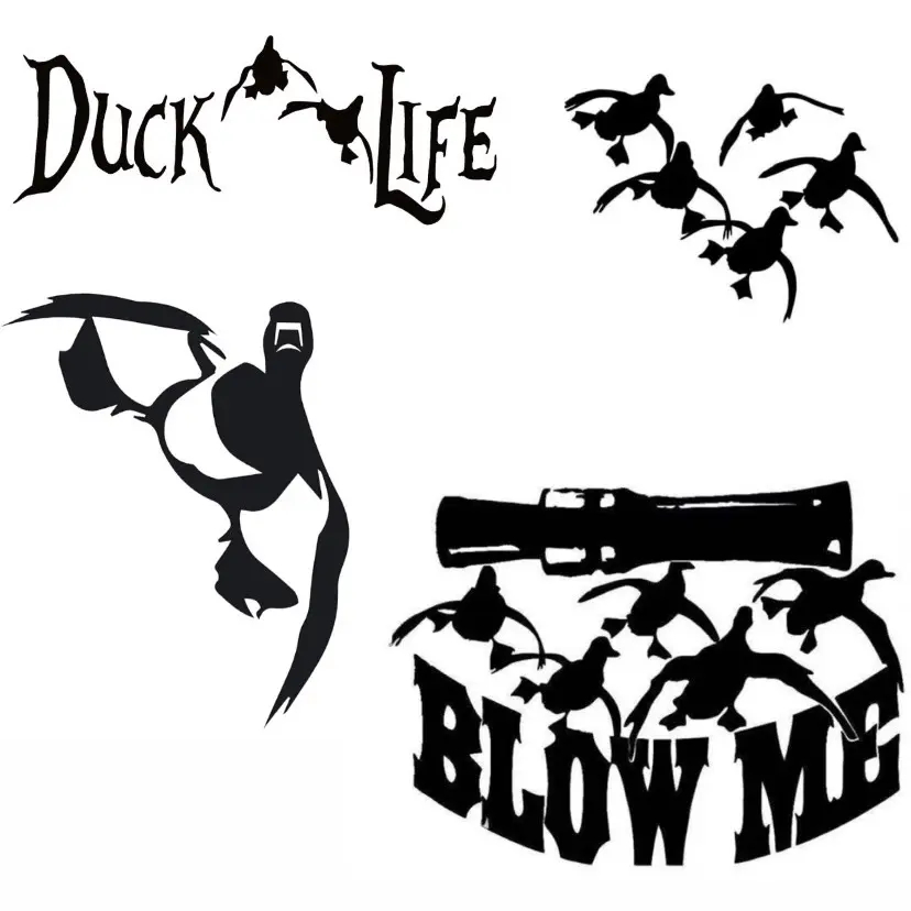 Duck Hunting Window Decal Pack - Perfect for Any Hunting Enthusiast