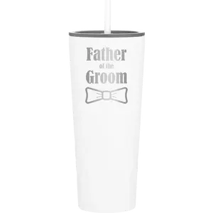 Father of the Groom 20.9 oz Tumbler | White