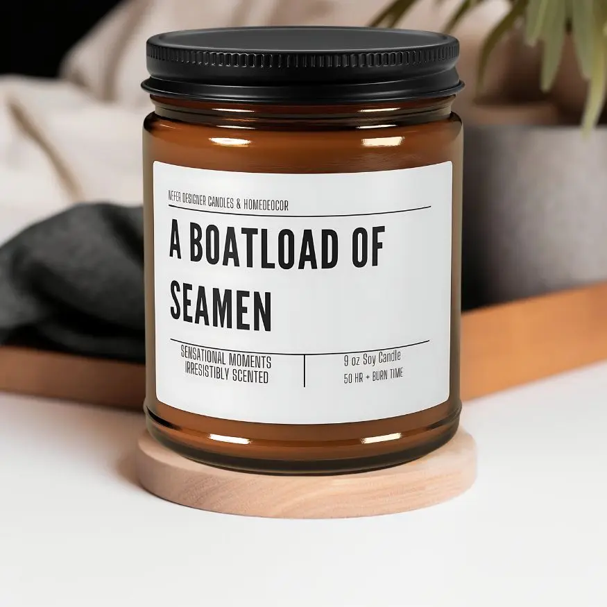A Boatload of Seamen | Hilarious Nautical-Themed Scented Candle for Home & Gifts