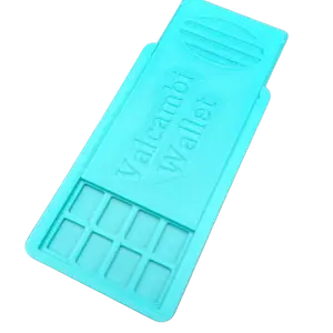 3D Printed by Me Lockable Turquoise Valcambi Case Holder - Space Saving Organizer, Multi Compartment Stackable Storage Cabinet for 1g Silver Gold Platinum, Lockable Storage Boxes