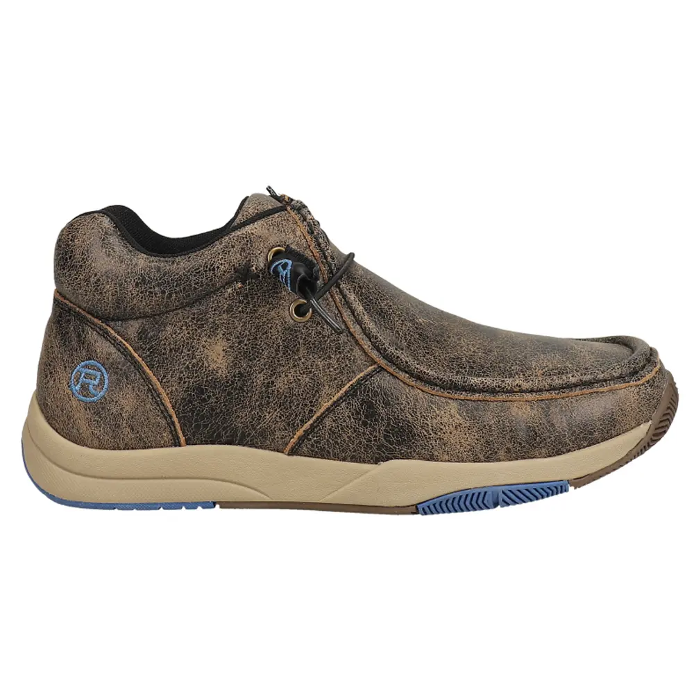 ROPER Mens Clearcut Round Toe Chukka Casual Boots Ankle - Brown