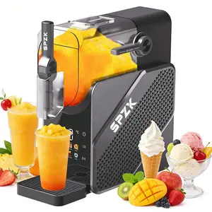 SPZK Slushie Machine, Soft Serve Ice Cream Maker，Slushy Machine for Home, 2.5L  large capacity 7 Preset Programs, Quiet Operation, LED Display, No Ice Needed, Perfect for Milkshakes, Margarita Smoothie, Frappes and More