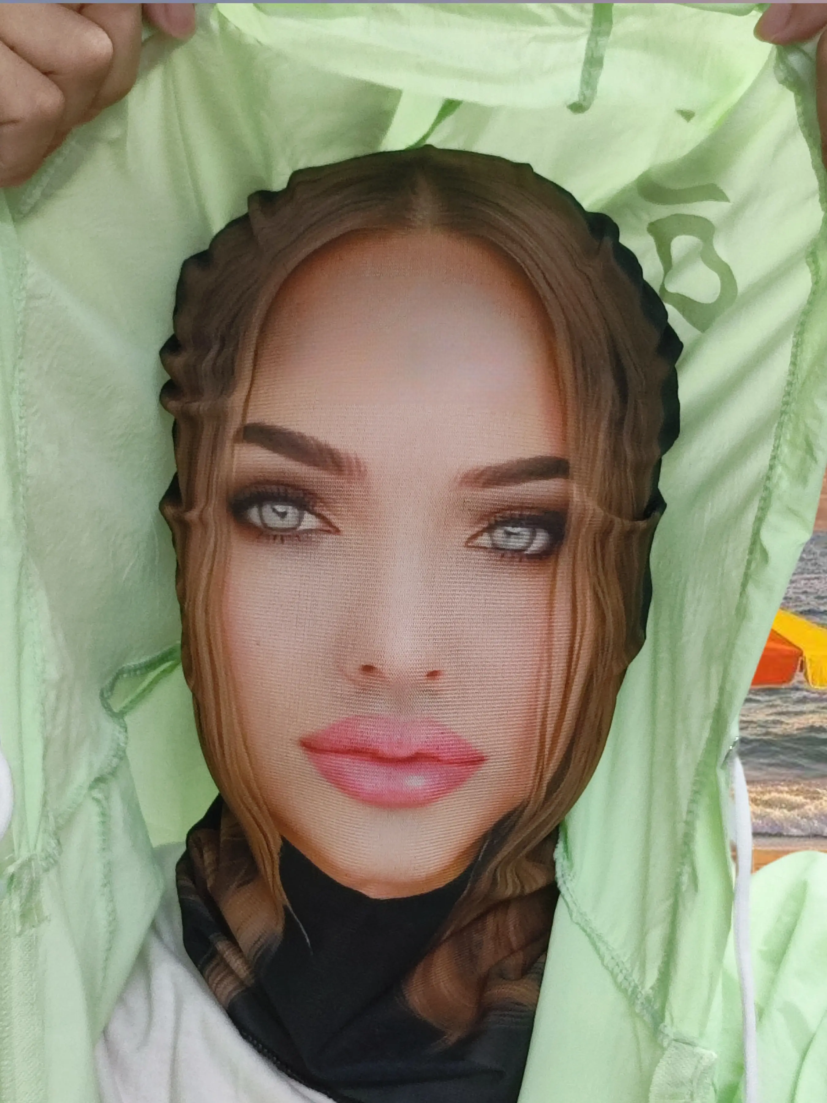 Funny Role-Playing Cool Props, Breathable Full Face Mask, Polyester Knit Fabric, Perfect for Events, Cycling, Parties, Christmas, Halloween, Funny Comedy Hat, Party Supplies, Costume Mask