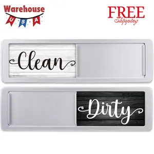 Dishwasher Magnet Clean Dirty Sign - Magnetic Signs That Say Clean/Dirty