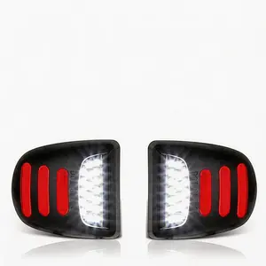 2x LED License Plate Tag Lights - OLED Neon Tube Lamp Automotive Assemblies for Chevy Silverado/GMC Sierra 1500-3500, Suburban, Tahoe, Yukon XL, Cadillac Escalade, Vehicle Accessories