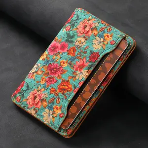 Luxury Faux Leather Flip Pocket Card Storage Magnet Mobile Phone Magnetic Buckle Stand Wallet Red/Blue/Green For Unisex Relatives Friends and Elders Holiday Gift