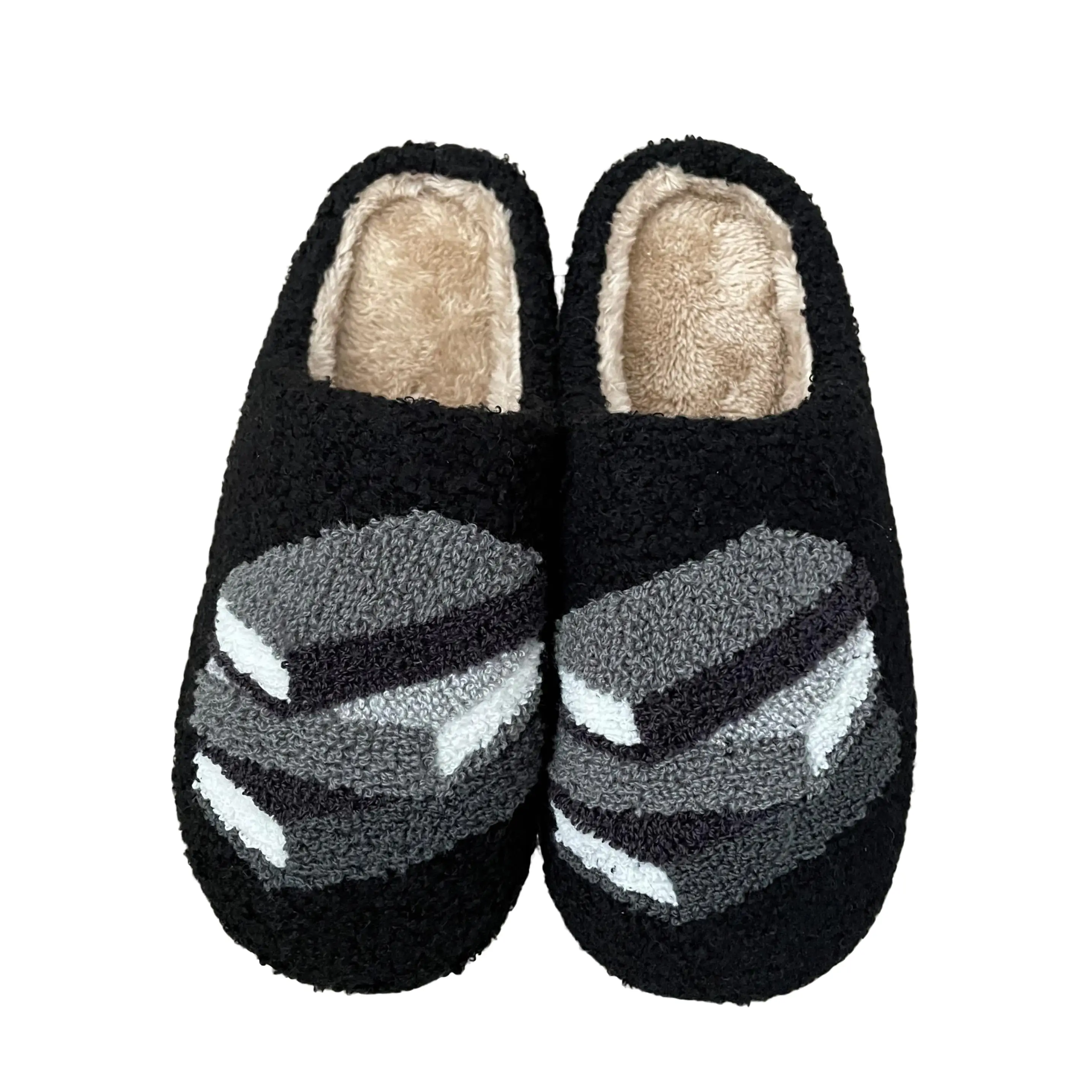 Darkside Women's Book Stack Slippers, Black romance book slippers for Women Soft Rubber Footwear