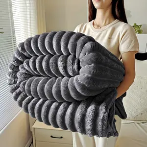 Luxurious touch is here! Faux Rabbit Fur Blanket – Cozy & Warm Throw for Couch, Bed & Nursery, Velvety Plush Touch, Perfect Gift for Baby Shower, Holidays & Winter NightsBlankets & Throws Mattress Blanket home goods blankets