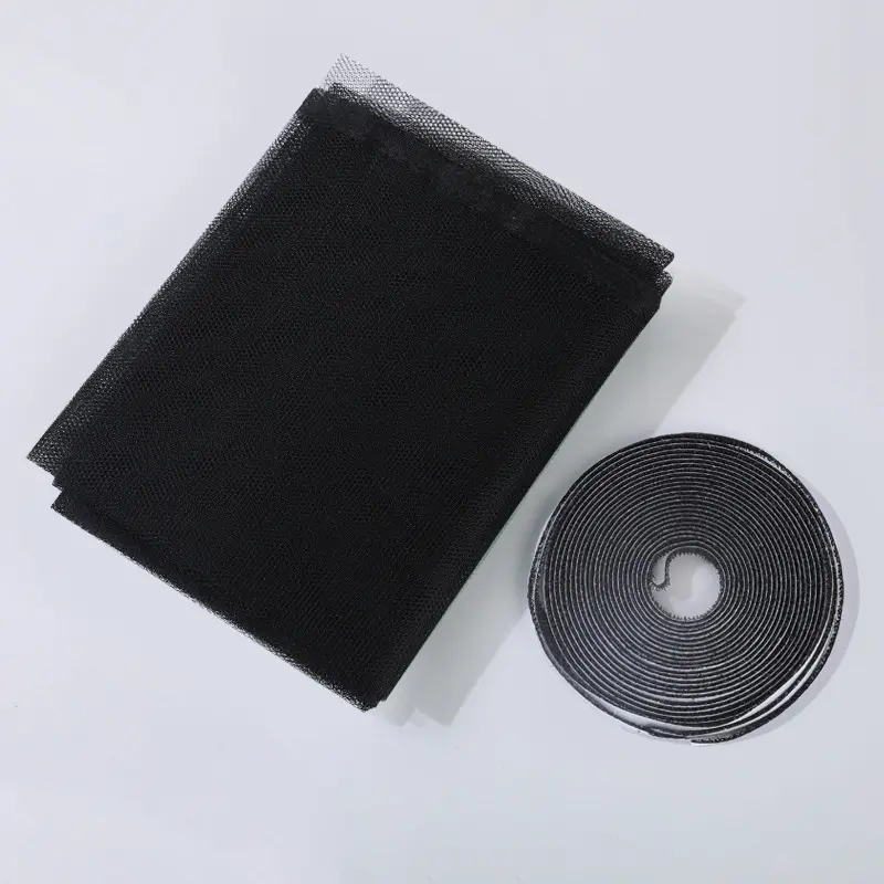 Magnetic Window Screen, High Breathability Breathable Customizable No-Drill Installation, Self-Adhesive Mosquito Net Insect Barrier DIY Easy Install with Velcro