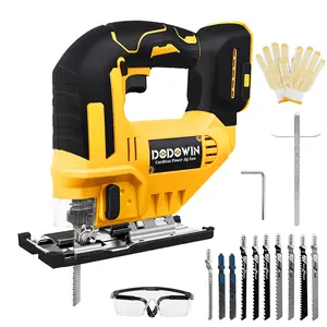 [Cordless Jigsaw] Cordless Top Saw Compatible With for dewalt Battery, 0°-45° Bevel Cutting, LED Work Light, Adjustable In 3 Modes (Straight/Curved/Bevel Cutting) - Perfect Christmas Gift For Men And Fathers (for Dewalt 20V Battery) ( No Battery)