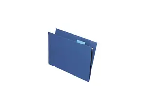 Smead 64057 Hanging File Folders, 1/5 Tab, 11 Point Stock, Letter, Navy, 25/Box