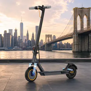 500W Powerful Electric Scooter for Adults, 22 Mile Range Fast Charge 5H, Dual Shock Absorption & EABS+Drum Dual Brake, Smart LCD Dashboard Auto Front & Rear Light, Foldable Lightweight E-Scooter for City Commuting
