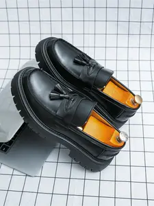 Men's Anti-Odor Business Casual Loafers, Thick Sole Slip-On PU Leather Shoes for All Seasons, Comfortable Footwear for Every Occasion, Stackform Shoes