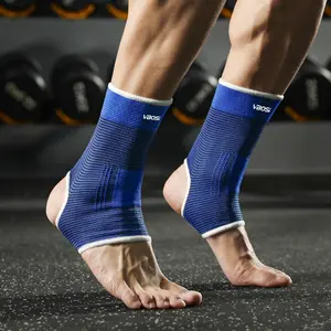 1 Pair Unisex Sweat-Absorbent Ankle Protective Compression Sleeves, One-Size-Fits-All Design, Ideal for Running & Basketball Sports Activities