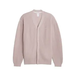 PUMA Mens Mmq V-Neck Cardigan Athletic Outerwear Casual - Pink