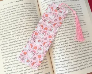 Halloween Ghosts Reading Books Laminated Bookmark
