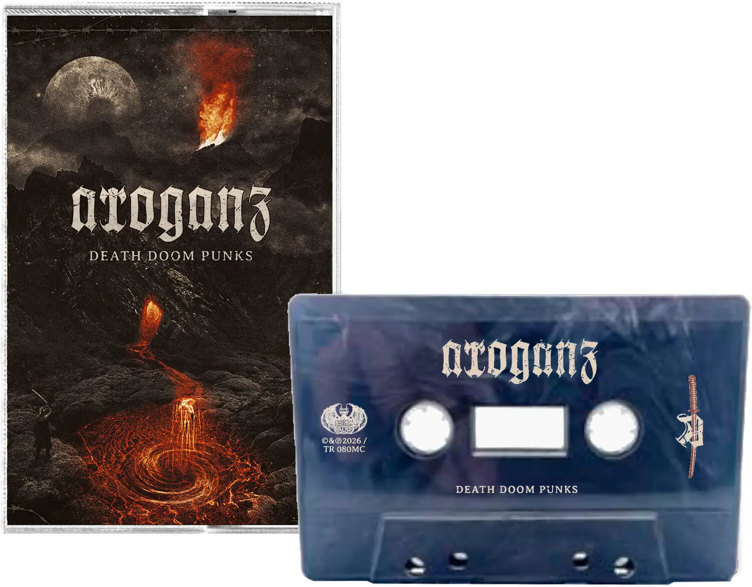Arroganz Death Doom Punks Heavy Metal Band Release Cassette Tapes with English Lyrics