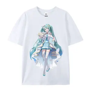 Bouquet Hatsune Miku Unisex Pure Cotton Short-Sleeve T-Shirt