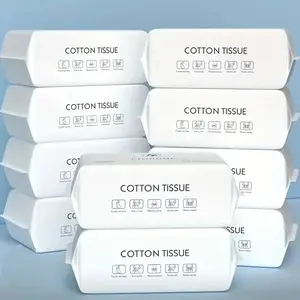 600 Pcs Disposable Face Towel For Washing, Pack of 6 Soft Dry Wipes, Makeup Removing & Cleansing, Makeup Remover Cosmetic