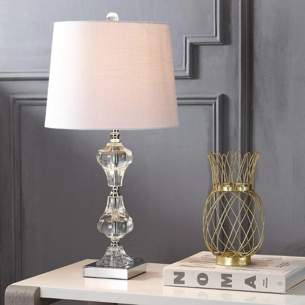 JONATHAN Y Chloe Crystal LED Table Lamp , for bedroom, living room, foyer, hallways, dining room, dorms JONATHAN Y Chloe Crystal LED Table Lamp , for bedroom, living room, foyer, hallways, dining room, dorms