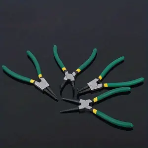 7 Inch Professional Ring Clamp Kit, Curved Jaw with Replaceable C-End, Internal/external Ring Removal & Installation Tool