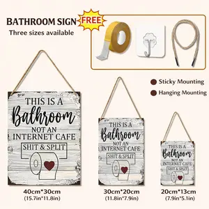 Humorous Wall Quote Signs, Funny Door Plaques for Bar & Home Decor