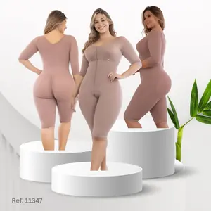 Full Coverage Shapewear Bodysuit with Adjustable Hook Closure