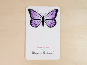 MBM008. Purple Butterfly Magnetic Bookmark