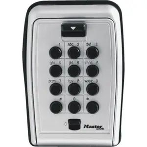 Master Lock 240025 7 Keys Wall Mount Lock Box, Silver