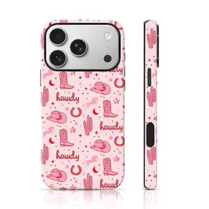 Cowgirl Western Phone Case for iPhone 17 Air 16 Plus 15 Promax 14 13 12 11 Pro,and Samsung Galaxy S26 S25 S24 FE S23 Ultra, All Models, Double-Layer TPU Shockproof Protective Cover.MFL104