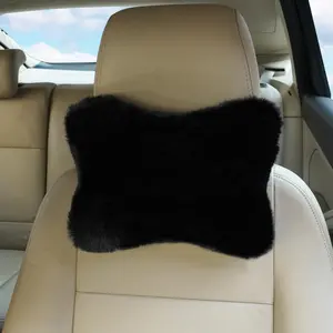 Solid Color Car Headrest Pillow, Soft & Comfortable Car Neck Pillow, Universal Car Interior Accessories for Women & Men
