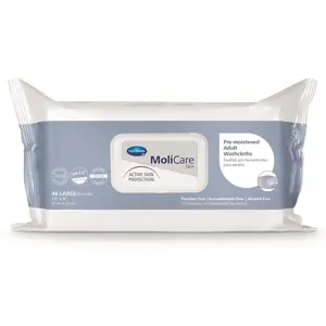 MoliCare Skin Personal Cleansing Wipes – Scented Soft Pack (9" x 13")
