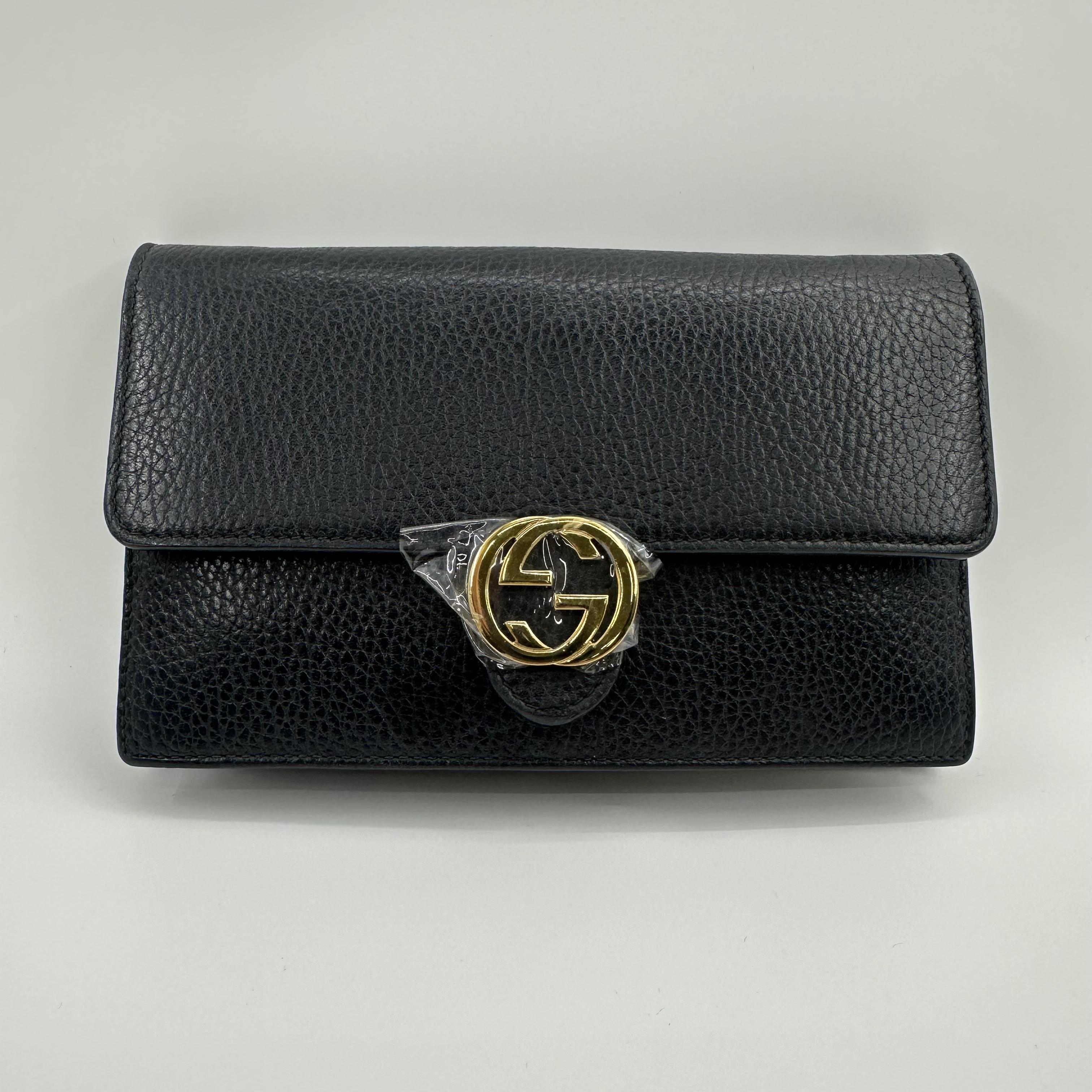 Pre-owned GUCCI leather handbag black