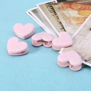 5pcs Versatile Heart Clips: Perfect for Sealing Food Bags, Organizing Papers & Photos - Chic Kitchen, Office, & School Essentials