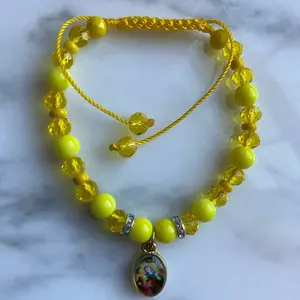 Anaisa Pye Yellow Bracelet with Vibrant Beads and Durable Cord for Everyday Wear