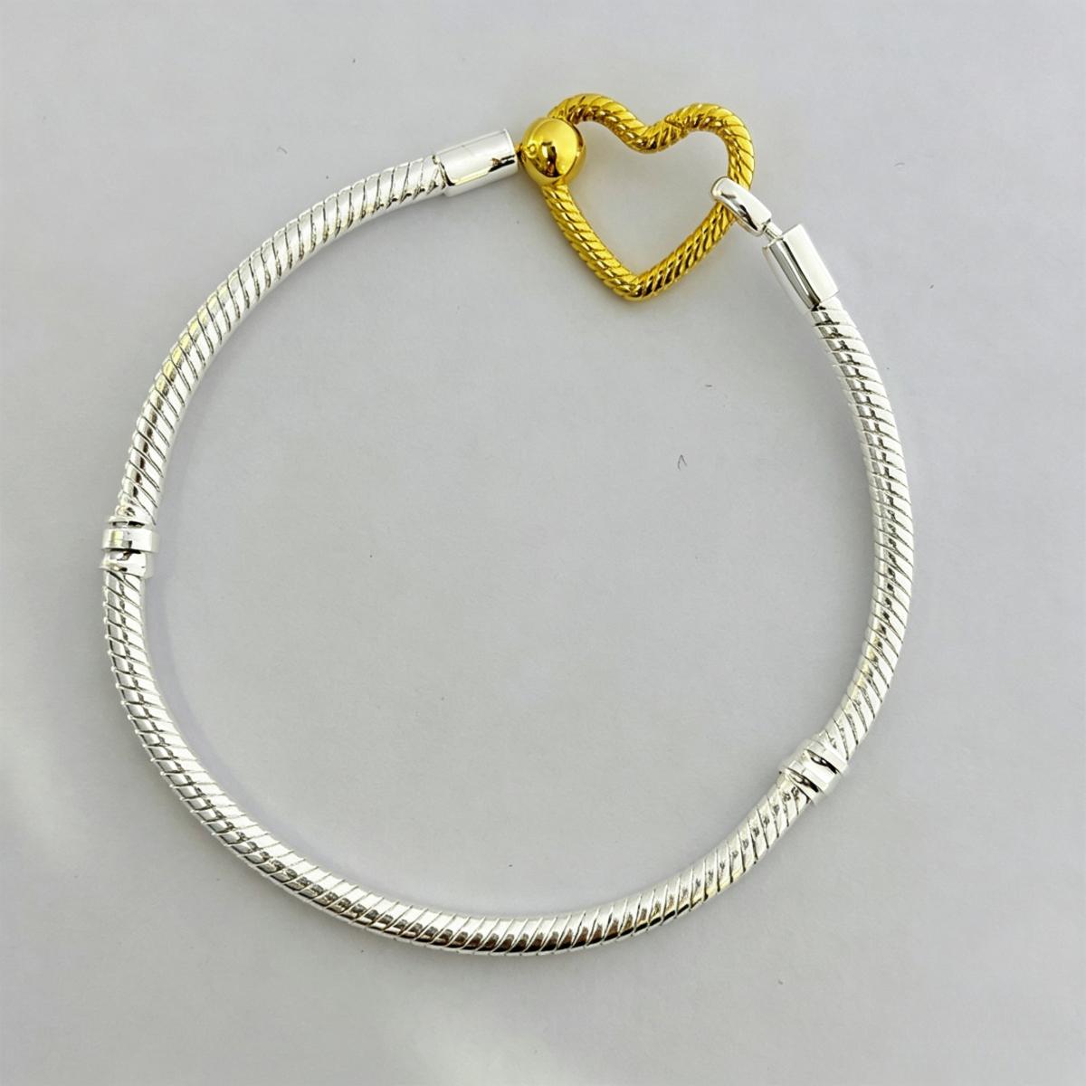 Valentine TO Heart Snake Chain DIY Bracelet
