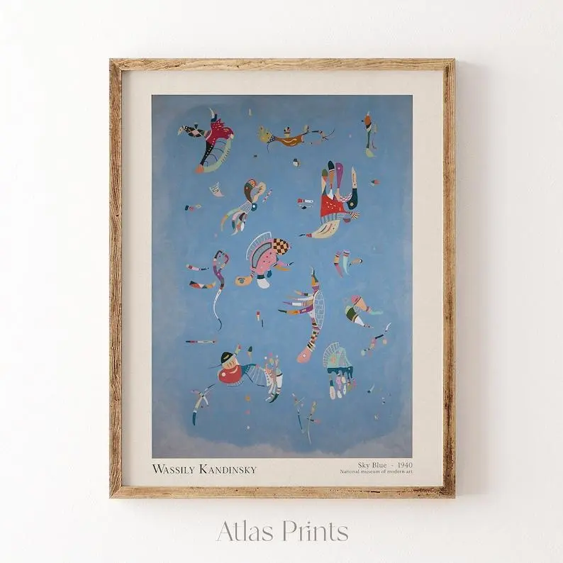 Kandinsky Print Mid Century Modern Wall Art Contemporary Minimal Printable Wassily Kandinsky Poster Bedroom Wall Décor