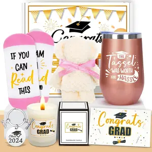 Graduation Gifts for Her 2024, High School College Congratulations Gifts, Master Degree Grad Gifts Box with Tumbler, New Job Gifts, Congrats Gifts for Women Girls