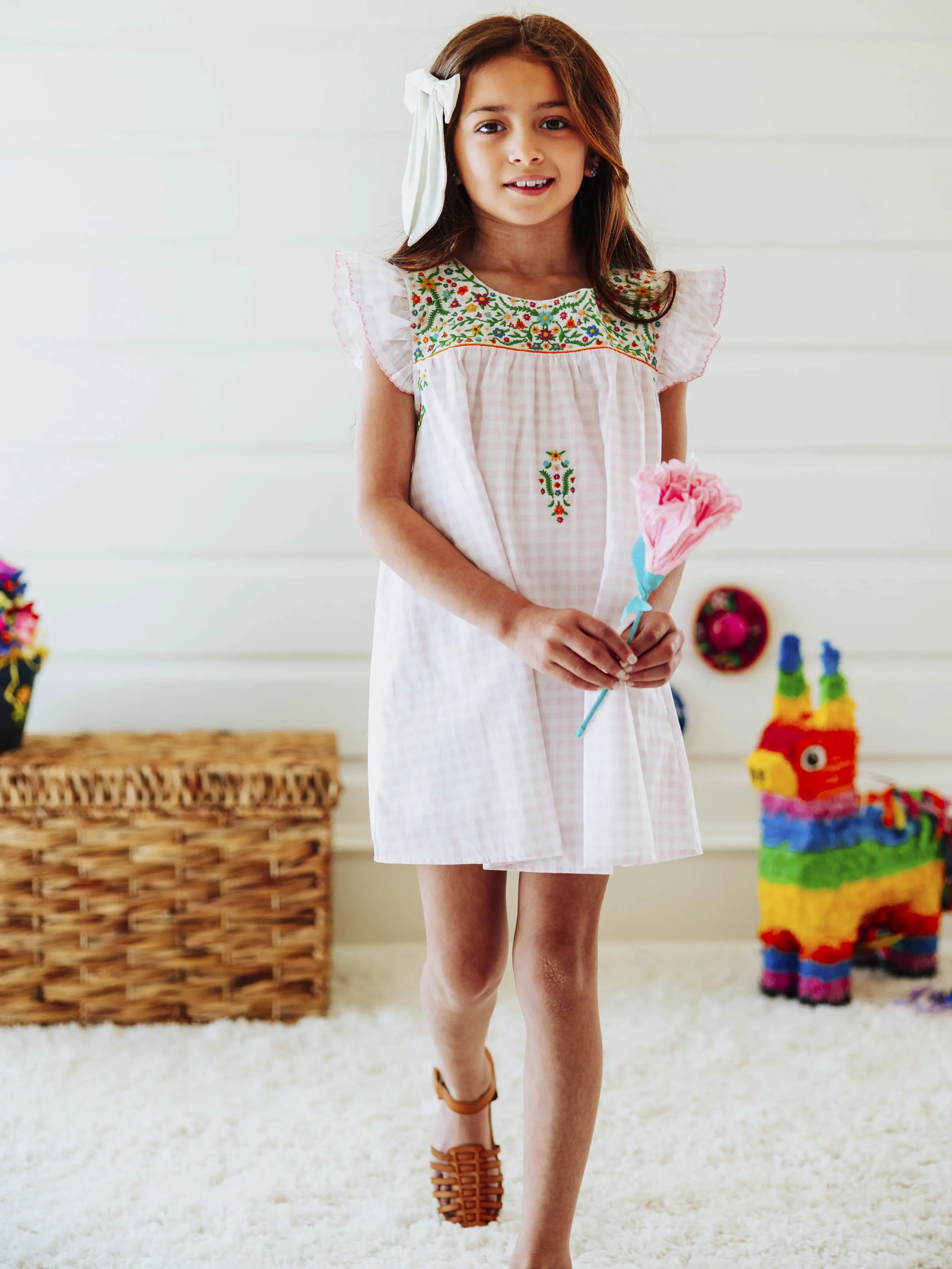 Flutter Dress - Floral Fiesta