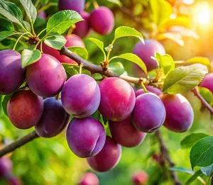 1 Sweet American Plum Tree Seedling for Planting - Well Rooted 1 Yr. Seedlings