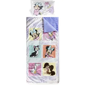 Jay Franco Kids Minnie Mouse 2 Piece Set Indoor Sleeping Bag for School and Sleepovers
