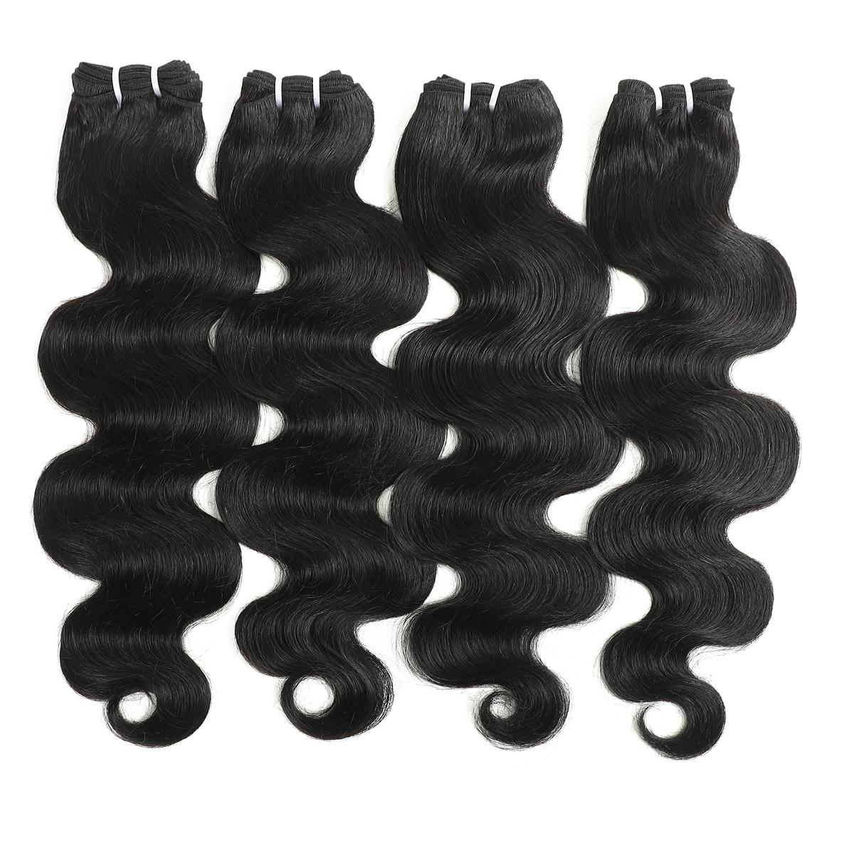 Karlami Loose Deep Wave 3/4  Bundles Human Hair Body Wave 12A Unprocessed Brazilian Virgin Hair Straight Bundles Human Hair Deep Wave Burmese Curly Bundles  with 5x5 Closure Human Hair Bundles for Women Natural Black Tangle Free