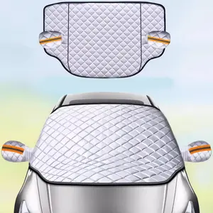 Universal Car Windshield Winter Cover - Heavy Duty Snow Ice Frost Protection Style, Anti-Theft Design for Car SUV Truck, Suitable Front Window Sunshade & Snow Shield, Car Sunshade Outside Car